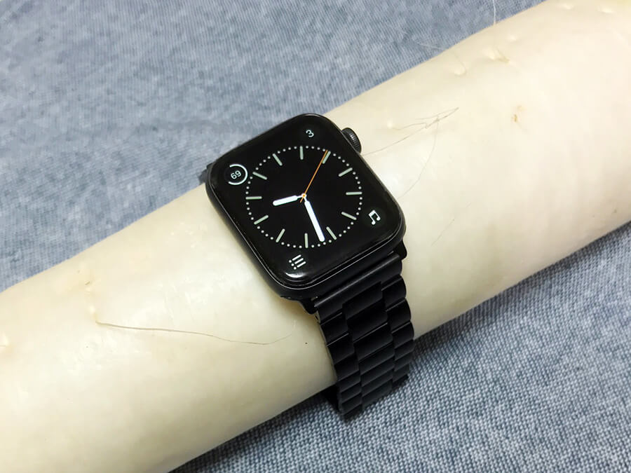 Apple Watch メタルストラップバンド 金属ベルト 黒 アップルウォッチ